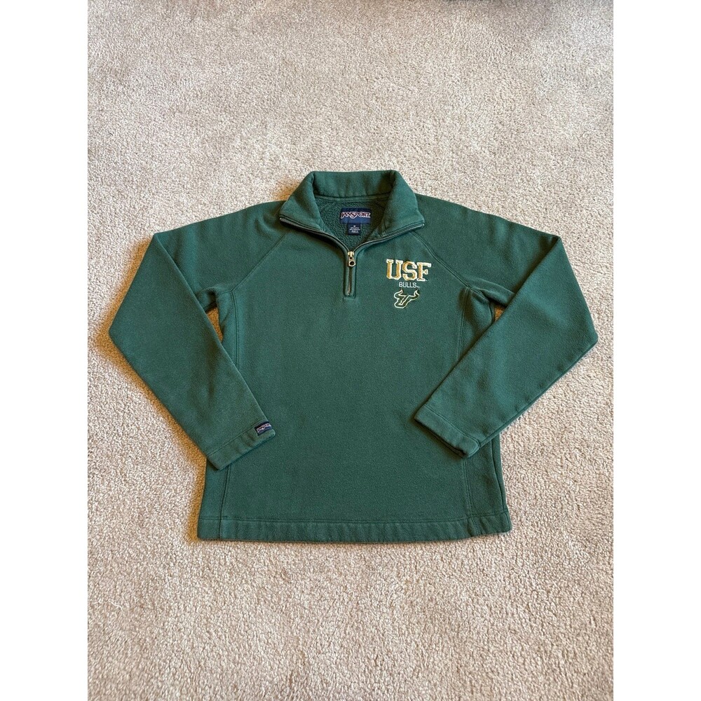 USF Bulls Jansport Women’s 1/4 Zip Pullover Size Medium